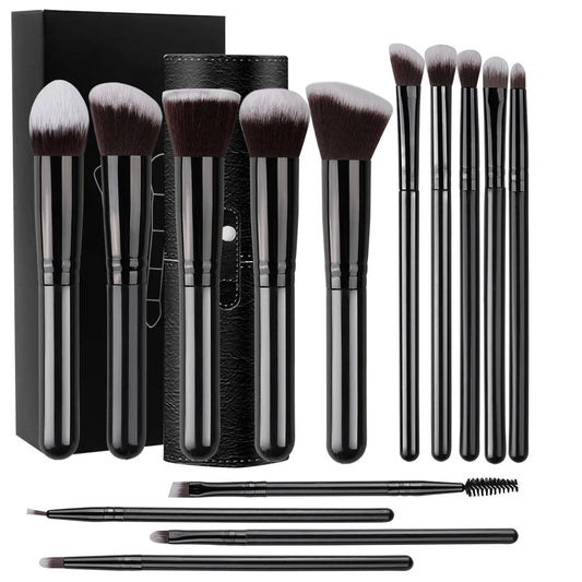 NEW 14PCS Makeup Brushes Set  Soft Fluffy Foundation Blush Powder Eyeshadow Blending Female Cosmetics Beauty Tool.