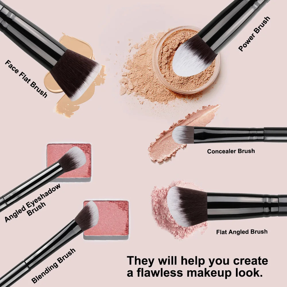 NEW 14PCS Makeup Brushes Set  Soft Fluffy Foundation Blush Powder Eyeshadow Blending Female Cosmetics Beauty Tool.